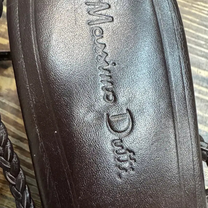 [BUNJANG] Massimo Dutti Braided Leather Strap Sandals / 마시모두띠 브레이디드 레더 스트랩샌들 (230)