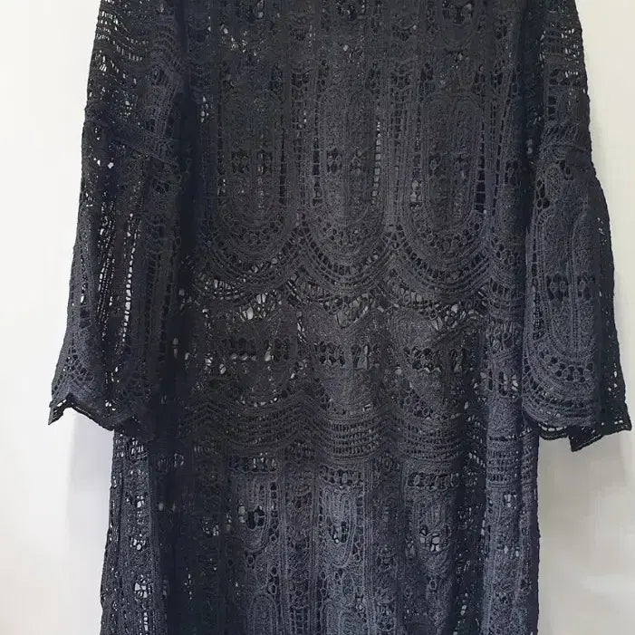 [BUNJANG] Black Lace Punching Dress / 블랙 레이스 펀칭 원피스 55.66