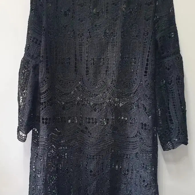 [BUNJANG] Black Lace Punching Dress / 블랙 레이스 펀칭 원피스 55.66