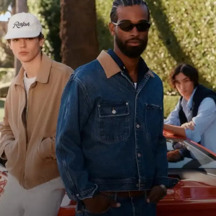 [BUNJANG] Polo Dungaree Jacket (Blue) - XL / 80s 빈티지 폴로 덩가리 자켓 블루 XL