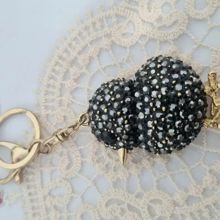 [BUNJANG] Black Chick Cubic Keyring / 블랙병아리 큐빅키링(새상품)