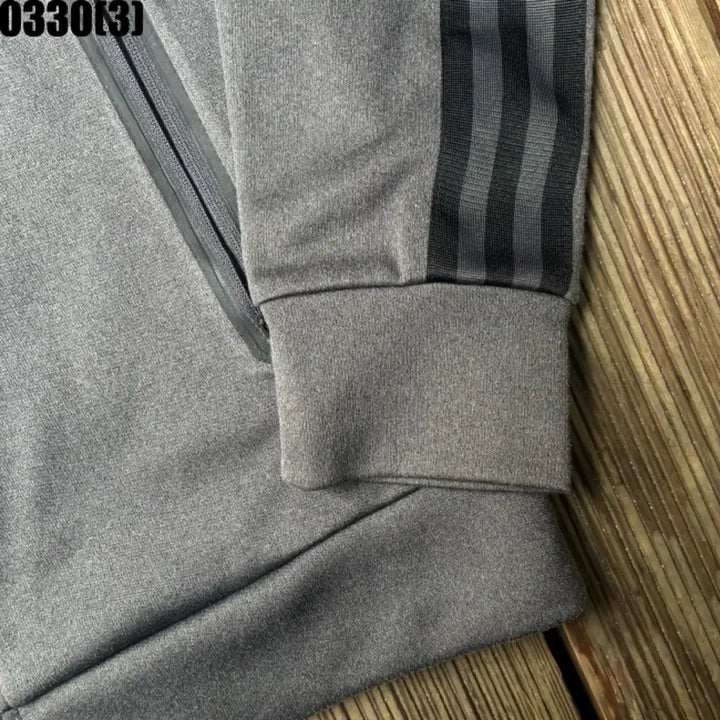 [BUNJANG] Adidas Three-Stripe Training Zip-up Gray 95 Top / 아디다스 삼선 트레이닝 집업 그레이95 0330