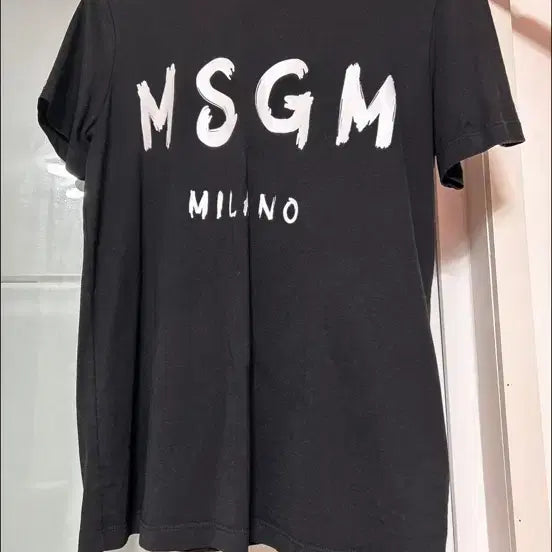 [BUNJANG] MSGM Black Short Sleeve T-shirt (XS) / MSGM 반팔티셔츠 블랙 xs