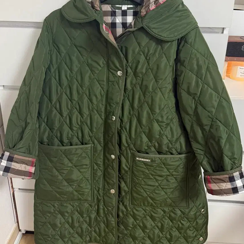 [BUNJANG] Burberry Quilted Long Jacket (L) / 버버리패딩 퀼팅롱자켓 L사이즈(77~)