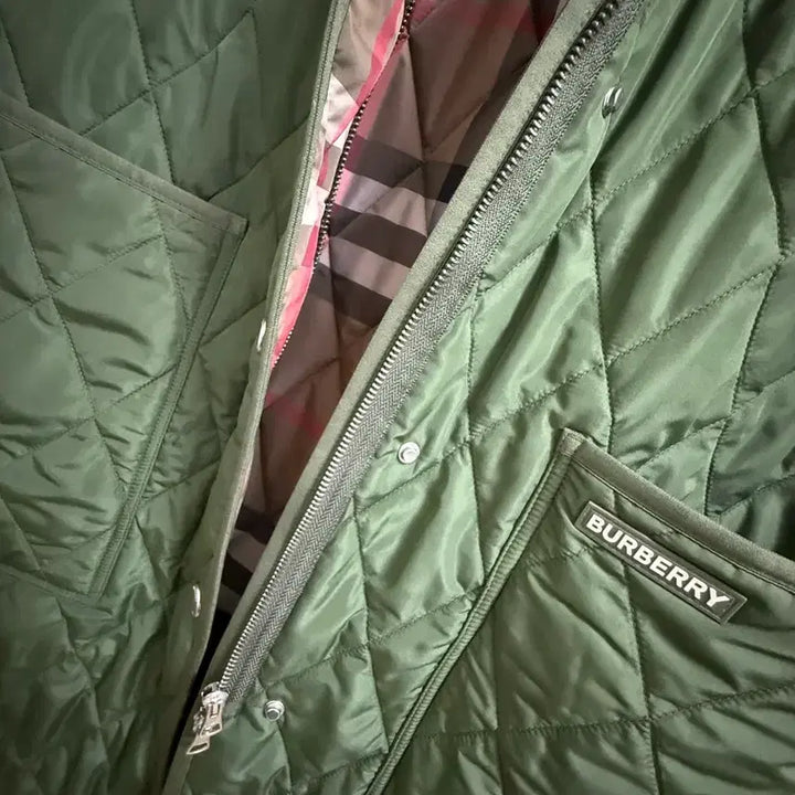 [BUNJANG] Burberry Quilted Long Jacket (L) / 버버리패딩 퀼팅롱자켓 L사이즈(77~)