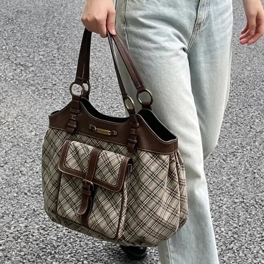 [BUNJANG] Burberry Blue Label Check Shoulder Bag / 버버리 블루라벨 체크 숄더백