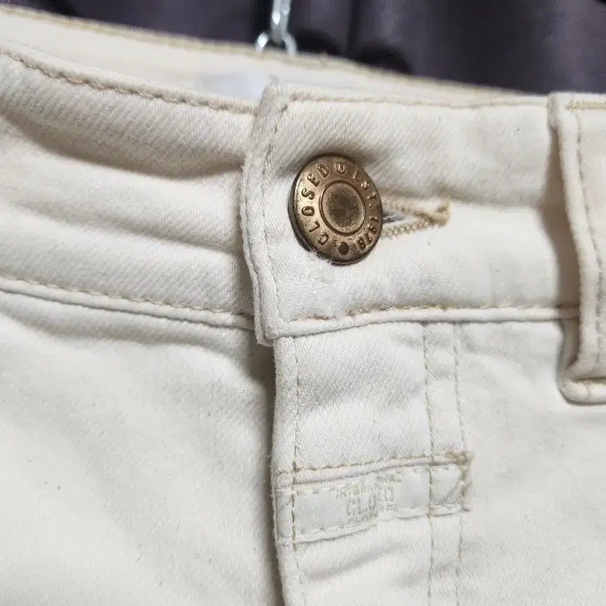 [BUNJANG] CLOSED Ivory Denim Wide Pants - Made in Italy - 26 / CLOSED 아이보리 데님 와이드 팬츠-메이드 인 이태리-26
