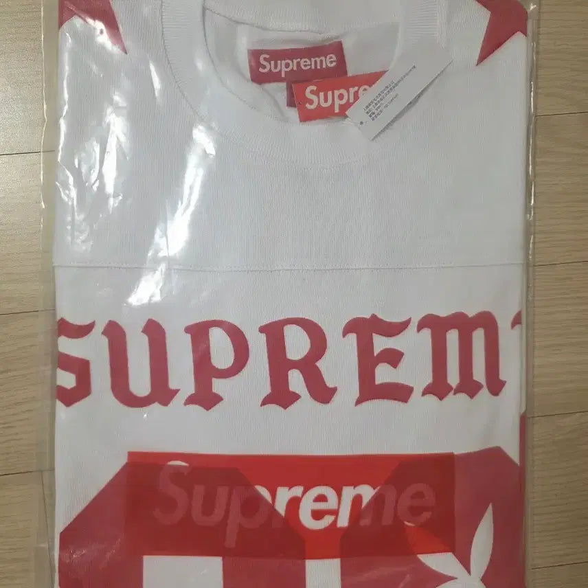 [BUNJANG] Supreme Playboy Long Sleeve Football Top White / 슈프림 x 플레이보이 롱슬리브 풋볼 탑 화이트