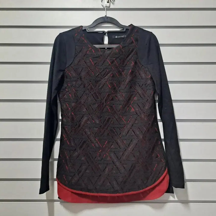 [BUNJANG] Arnold Bassini Layered Blouse - Size 55 / 아놀드바시니 레이어드 이중블라우스 55/옷장꾸미기