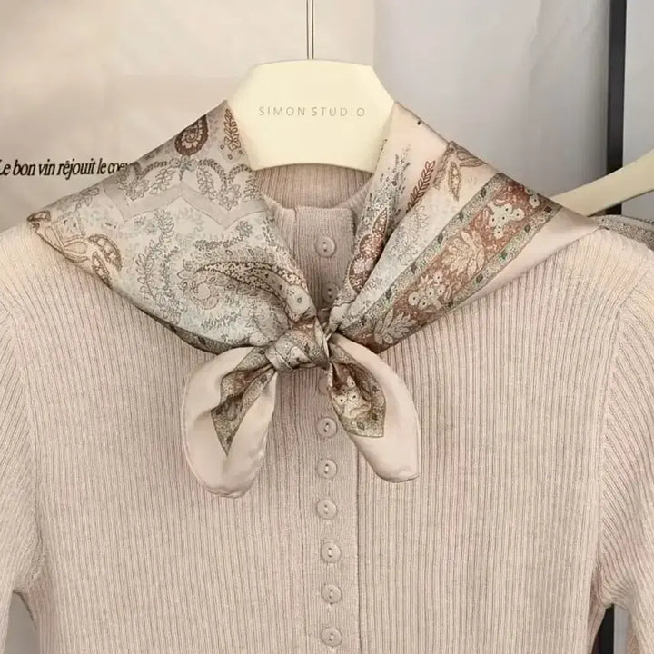[BUNJANG] Patterned Scarf / 패턴 스카프(새상품)