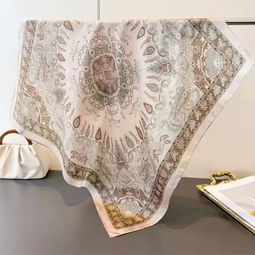 [BUNJANG] Patterned Scarf / 패턴 스카프(새상품)