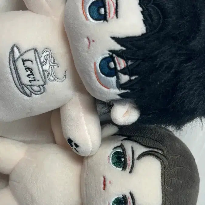 [BUNJANG] Attack on Titan Eren &amp; Levi Plush Doll Bundle / 진격의 거인 에렌 리바이