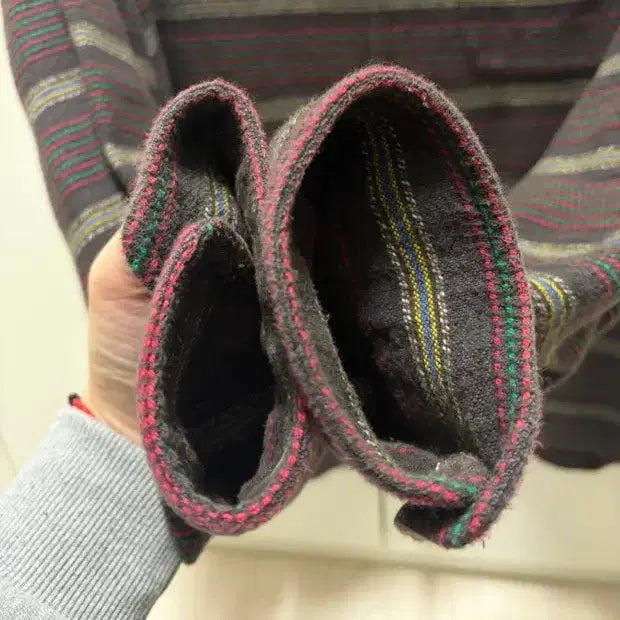 [SOLD OUT] 슈프림 우븐 스트라이프 셔츠 페이디드 블랙-24FW[L]
