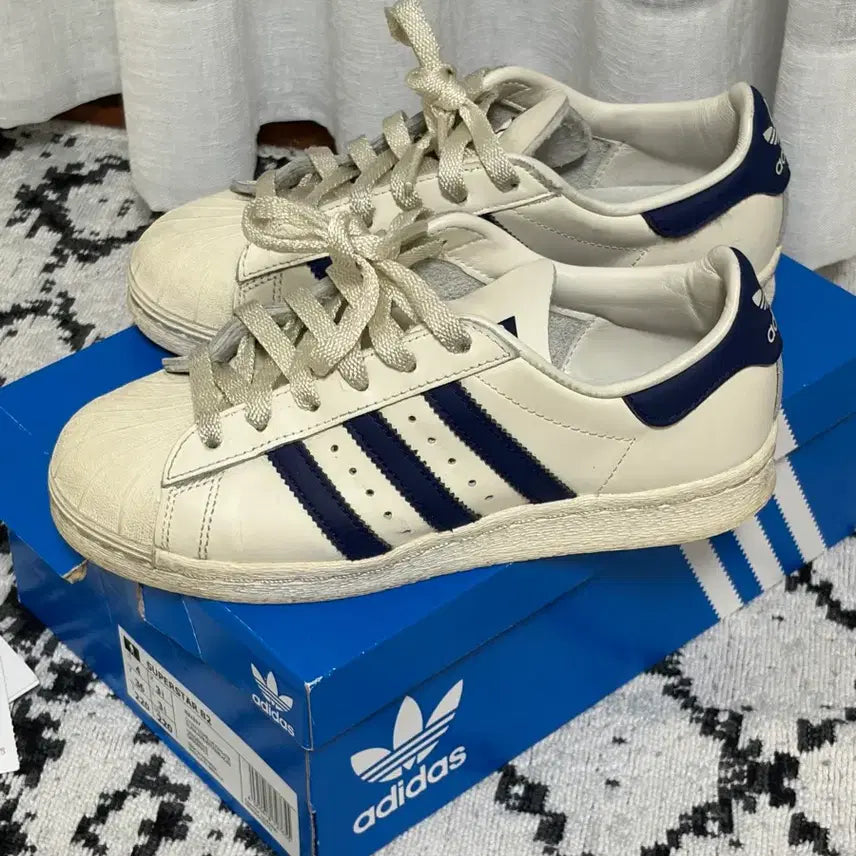 [BUNJANG] Adidas Superstar 82 Dark Blue Sneakers / 아디다스 슈퍼스타 82 다크블루 220