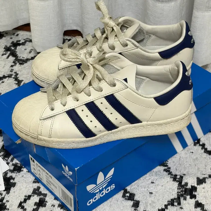 [BUNJANG] Adidas Superstar 82 Dark Blue Sneakers / 아디다스 슈퍼스타 82 다크블루 220