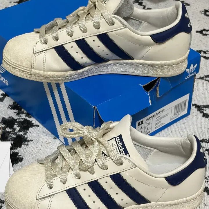 [BUNJANG] Adidas Superstar 82 Dark Blue Sneakers / 아디다스 슈퍼스타 82 다크블루 220