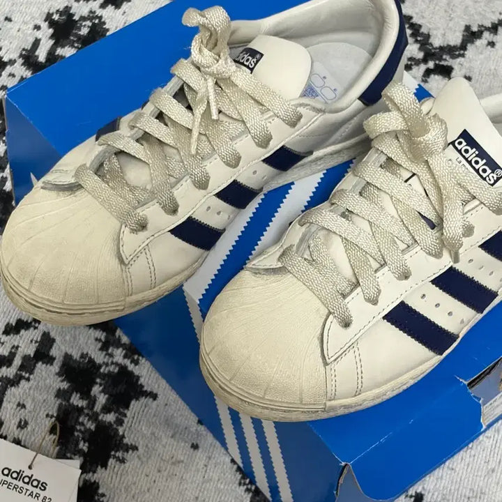 [BUNJANG] Adidas Superstar 82 Dark Blue Sneakers / 아디다스 슈퍼스타 82 다크블루 220