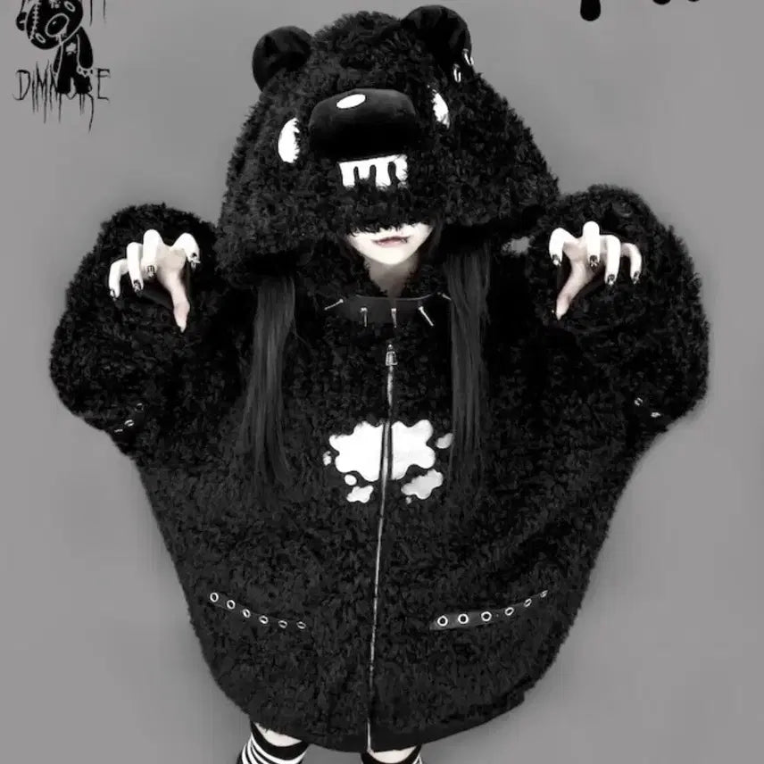 [BUNJANG] Dimmoire Gloomy Bear Faux Fur Parka / 이번주만 이 가격 급전) 딤모아르 글루미베어 퍼파카