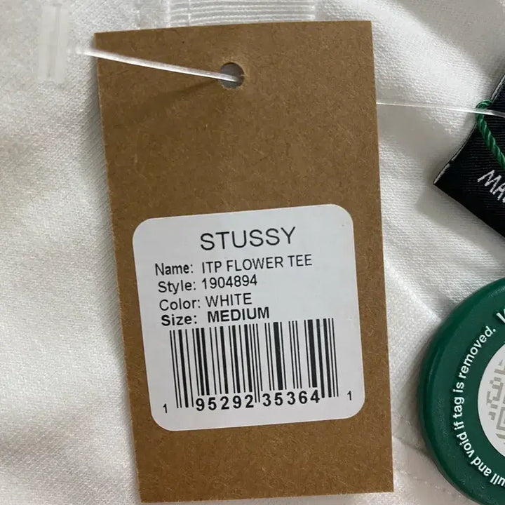 [BUNJANG] Stussy Flower Short Sleeve T-shirt / 새상품) 스투시 플라워 반팔 화이트 M