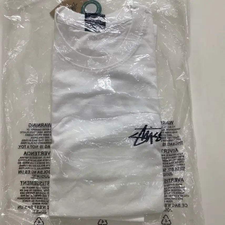 [BUNJANG] Stussy Flower Short Sleeve T-shirt / 새상품) 스투시 플라워 반팔 화이트 M