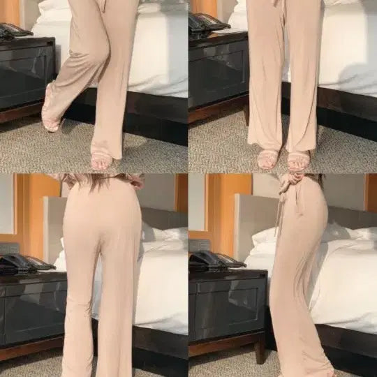 [BUNJANG] Roselin Wave Drape Tank Top and Pants Set / 교신 로젤린 웨이비 드레이프 나시 바지 셋업 (하객룩 피로연 미시룩
