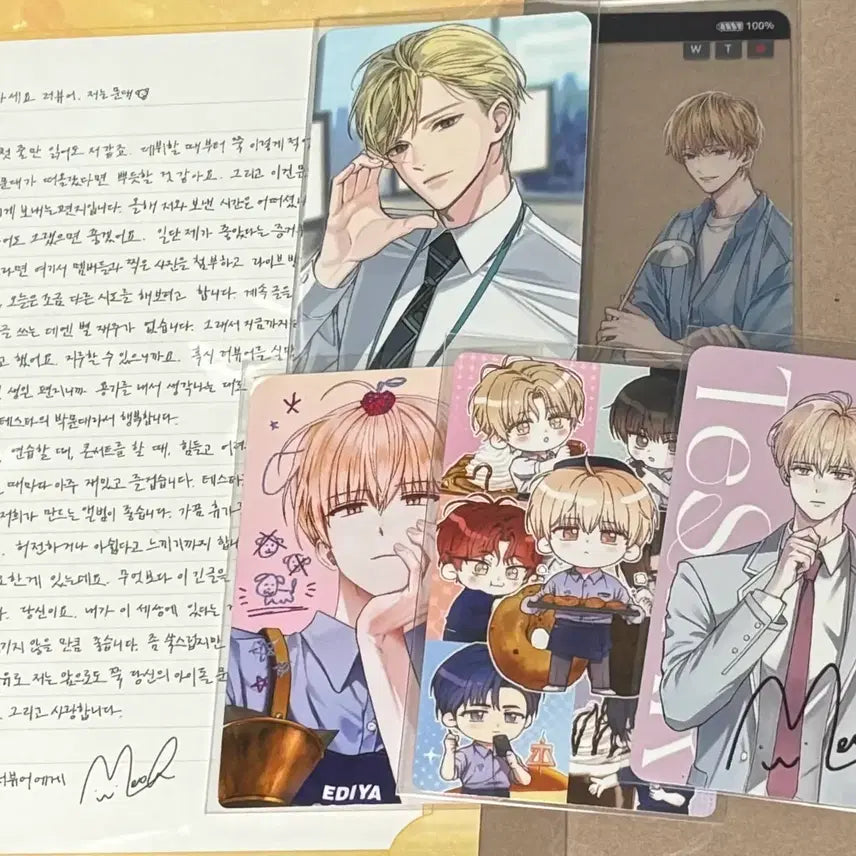 [SOLD OUT] 데못죽 박문대 문대 3부 이디야 펀딩 분철 편지 약속 포카 일괄 양도