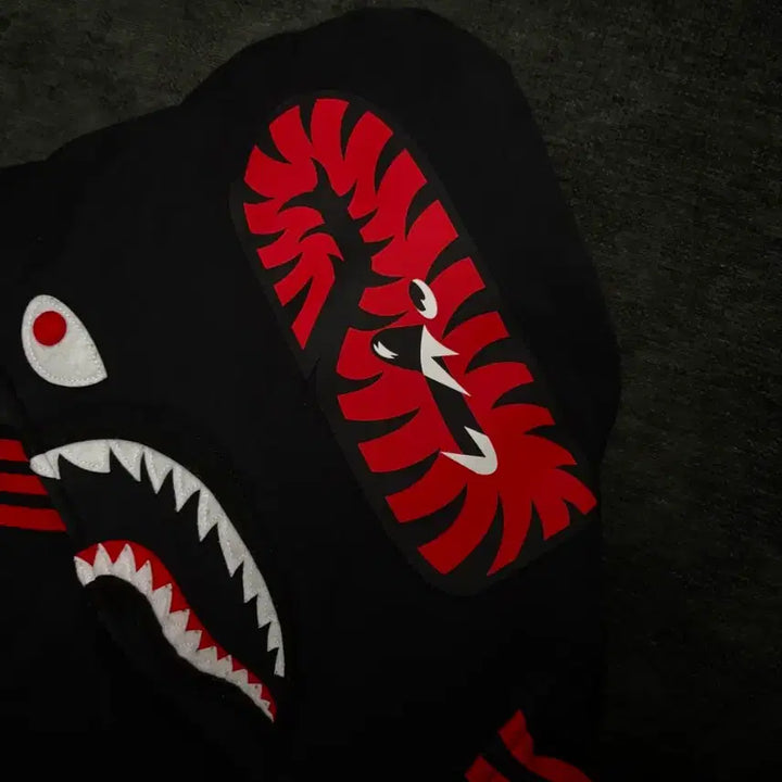 [BUNJANG] Adidas x BAPE Shark Hoodie / 아디다스 베이프 샤크 후드