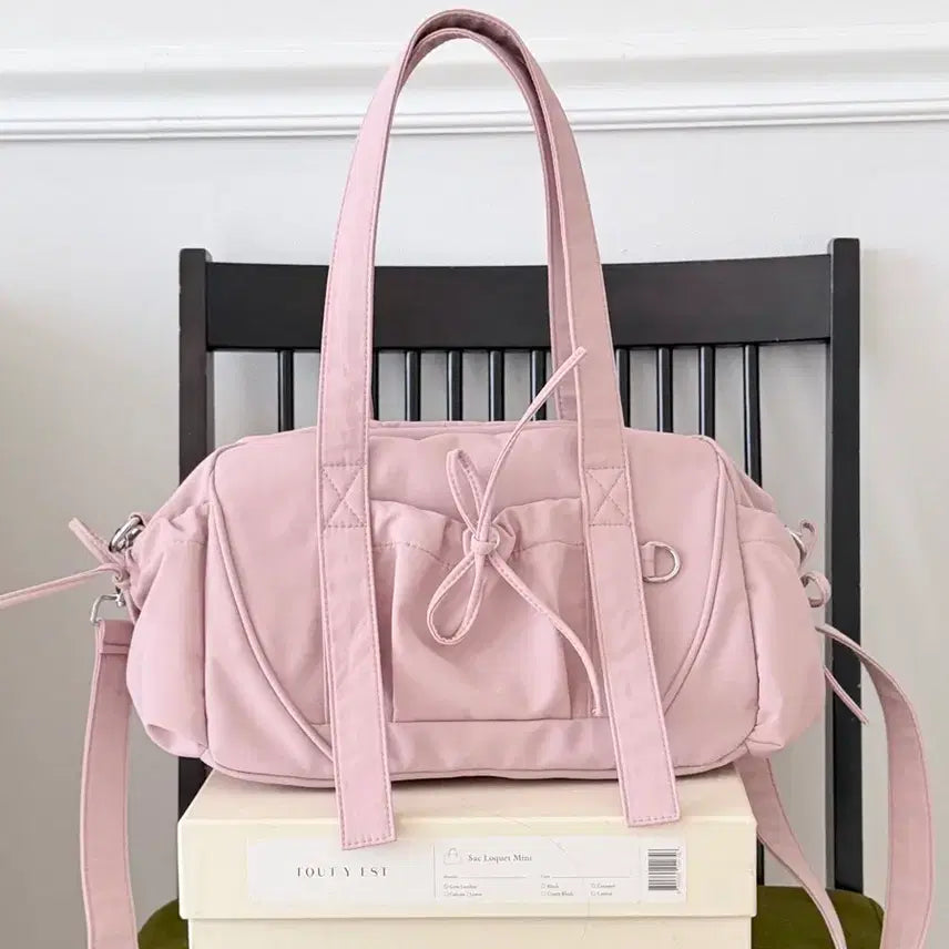 [BUNJANG] KindaMimi 3-Way Ballerina Ribbon Bag Pink / 카인다미 3WAY 발레리나 리본백 핑크