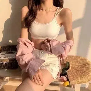 [BUNJANG] Humming Lace Tank Top / 허밍 레이스 나시탑