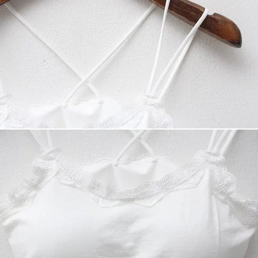 [BUNJANG] Humming Lace Tank Top / 허밍 레이스 나시탑