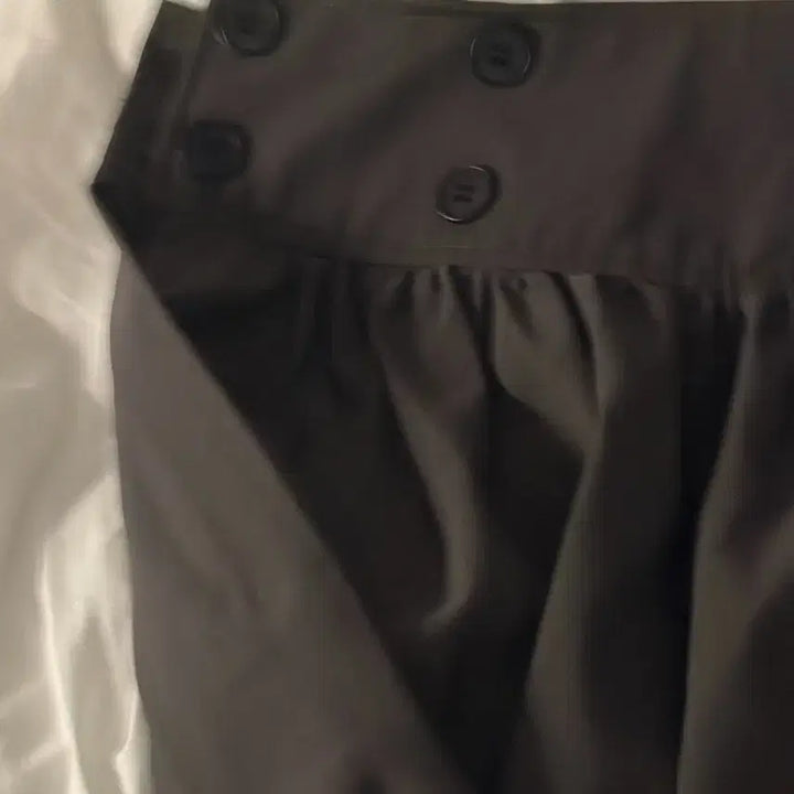 [BUNJANG] Shein A-line Frill Flare Midi Skirt / 일본도쿄소녀 투버튼 A라인 프릴 플레어 미디 스커트 쉬인 치마 회색