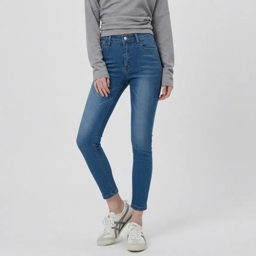 [BUNJANG] Spandex Slim Skinny Denim Pants for Spring/Fall / 봄 가을 스판 슬림 스키니 데님팬츠