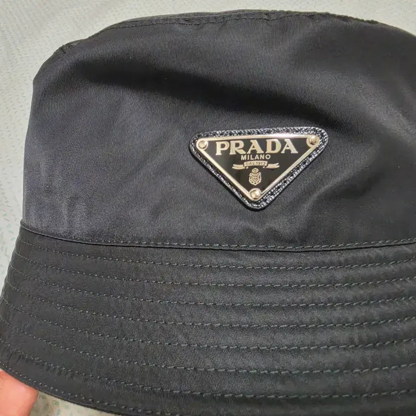 [BUNJANG] Prada Re-Nylon Bucket Hat - Black (L) / 프라다 블랙 리나일론 버킷햇 L사이즈(XL교환가능)