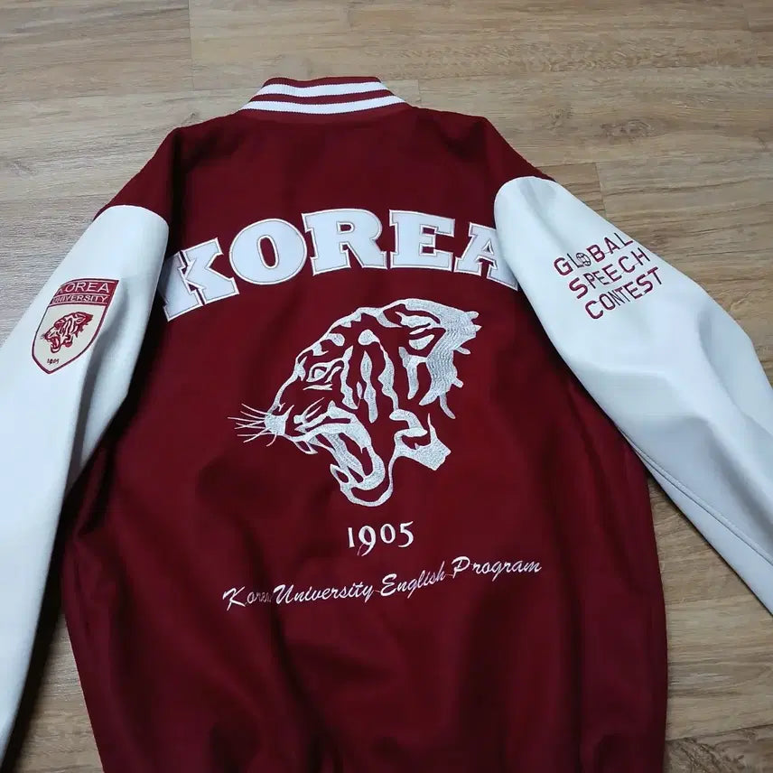 [SOLD OUT] KOREA 호랑이 고려대 얇은 과잠 바시티 L 100