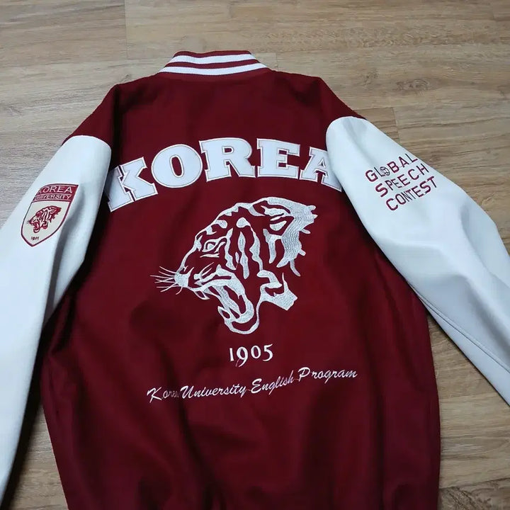 [SOLD OUT] KOREA 호랑이 고려대 얇은 과잠 바시티 L 100