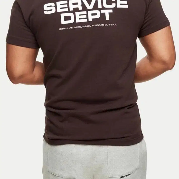 [BUNJANG] Dumbstruck Muscle Fit T-Shirt Brown L / 덤브스트럭 머슬핏 반팔티 브라운L 새상품