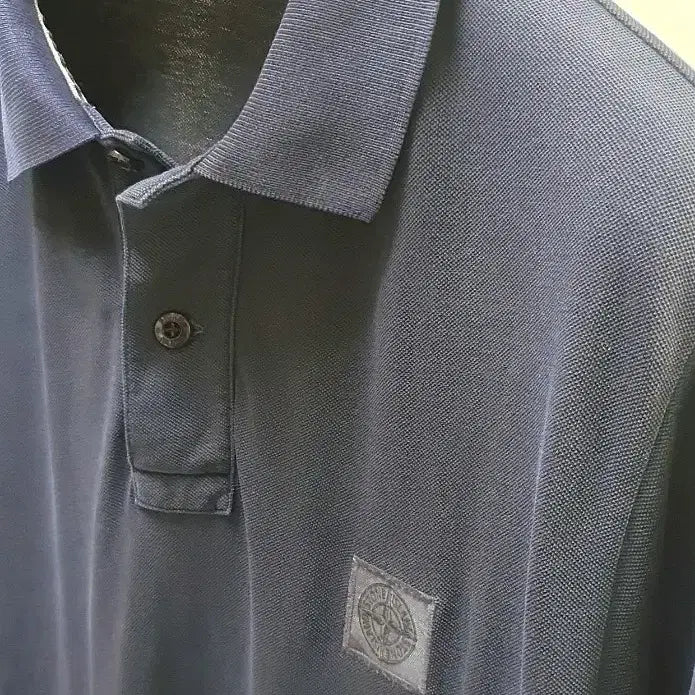 [BUNJANG] Stone Island Slim Fit Navy Polo Shirt / 스톤아일랜드 백화점 구매 정품 반팔 카라티셔츠 판매해요