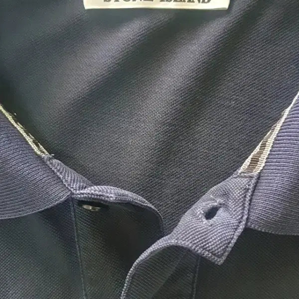 [BUNJANG] Stone Island Slim Fit Navy Polo Shirt / 스톤아일랜드 백화점 구매 정품 반팔 카라티셔츠 판매해요