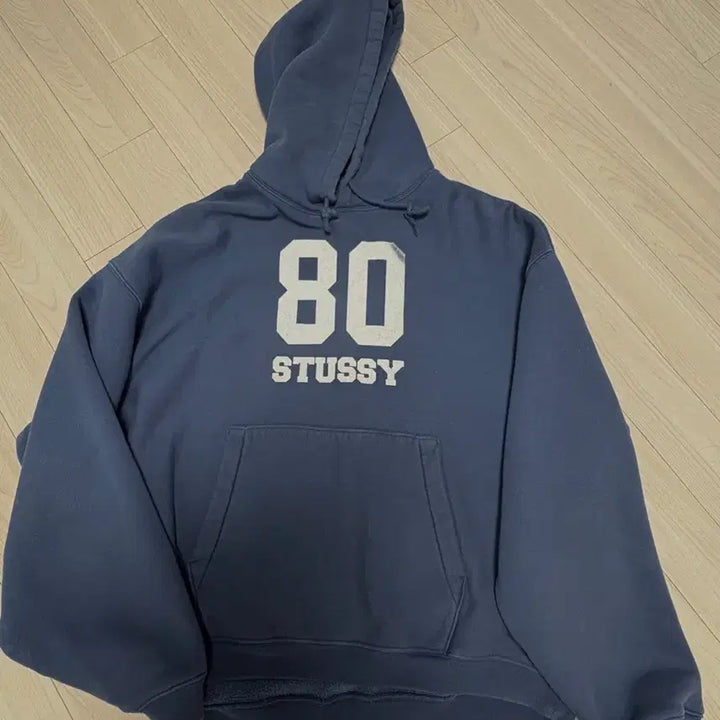 [BUNJANG] Stussy 80 Hoodie Blue L Size / 스투시 80 후디 블루 L사이즈