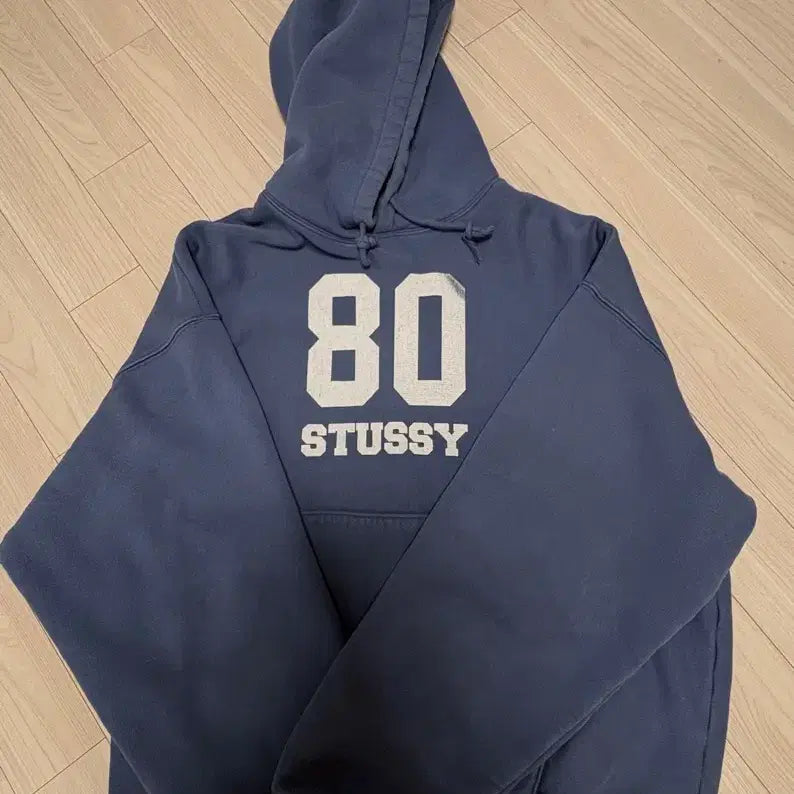[BUNJANG] Stussy 80 Hoodie Blue L Size / 스투시 80 후디 블루 L사이즈