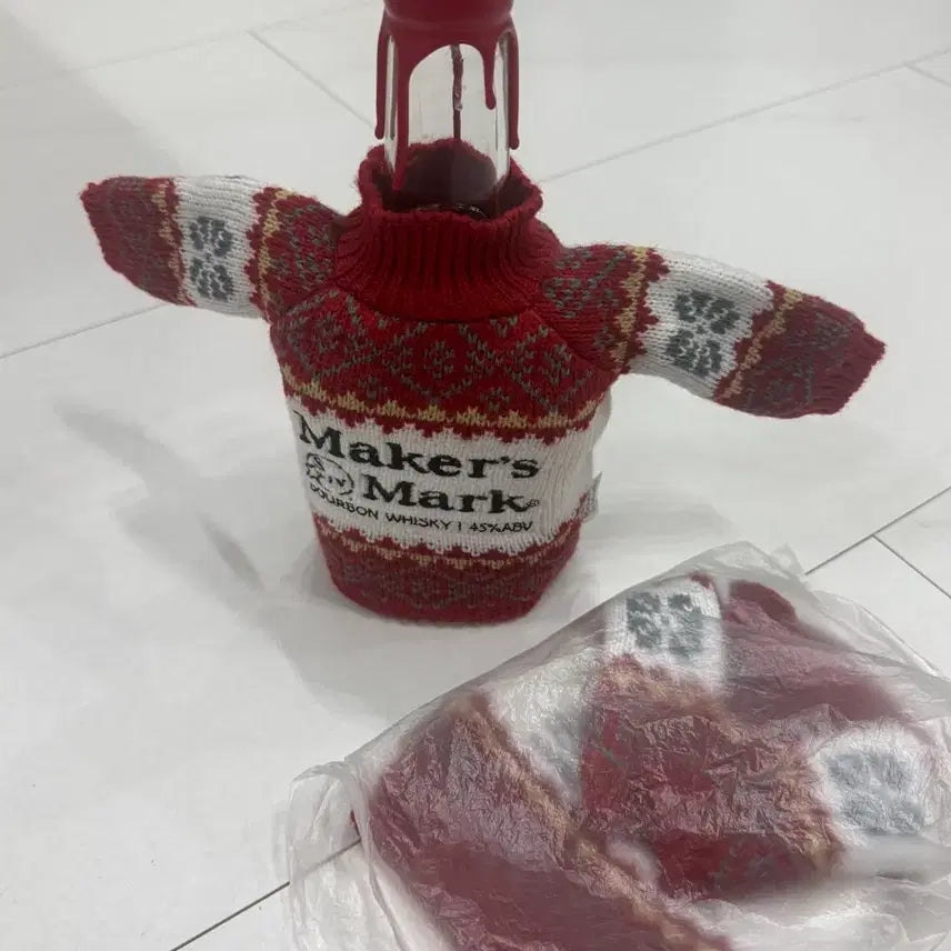 [BUNJANG] Makers Mark 700ml Bottle Sweater Knit / 메이커스 마크 700ml 용 스웨터 새제품