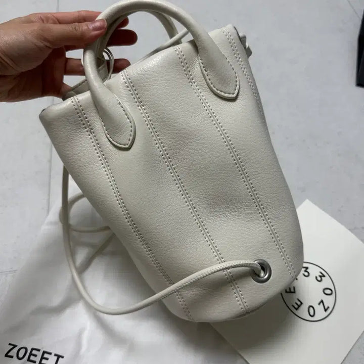 [BUNJANG] ZOET Ivory Slingback Tote Bag / 조에뜨 아이보리 슬링백 토트백