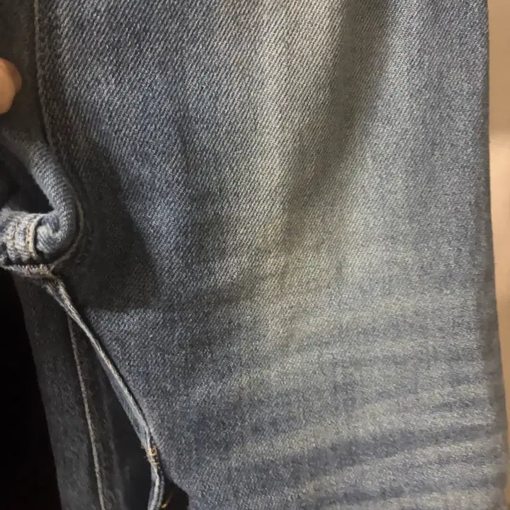 [BUNJANG] Washed Wide Denim Pants / 워싱 와이드 데님 팬츠