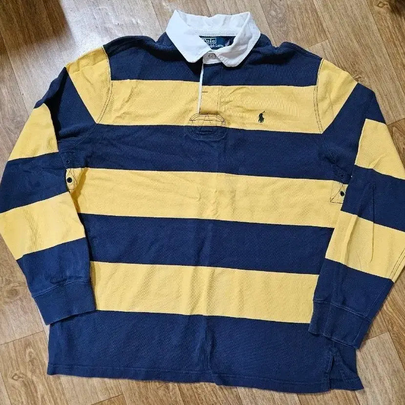 [BUNJANG] Polo Ralph Lauren Bee Stripe Rugby Shirt / 폴로 랄프로렌 꿀벌 럭비티 스트라이프
