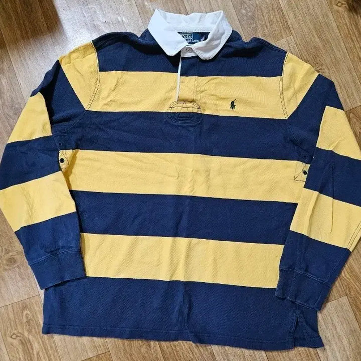[BUNJANG] Polo Ralph Lauren Bee Stripe Rugby Shirt / 폴로 랄프로렌 꿀벌 럭비티 스트라이프