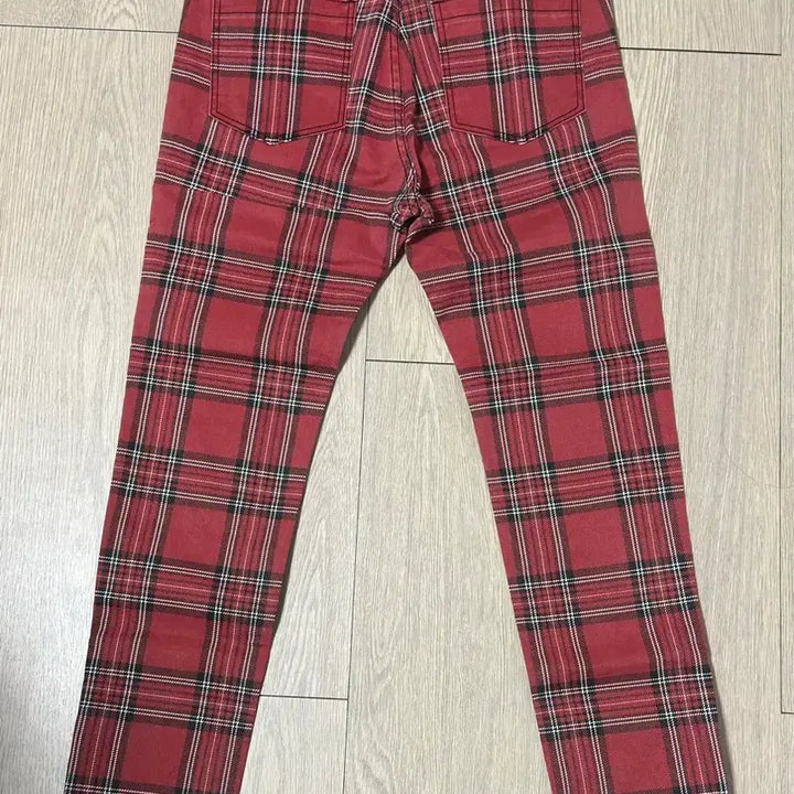 [SOLD OUT] 90s~00s 일본 RNA 펑크 본디지 스키니 타탄 체크 팬츠 M사이즈
