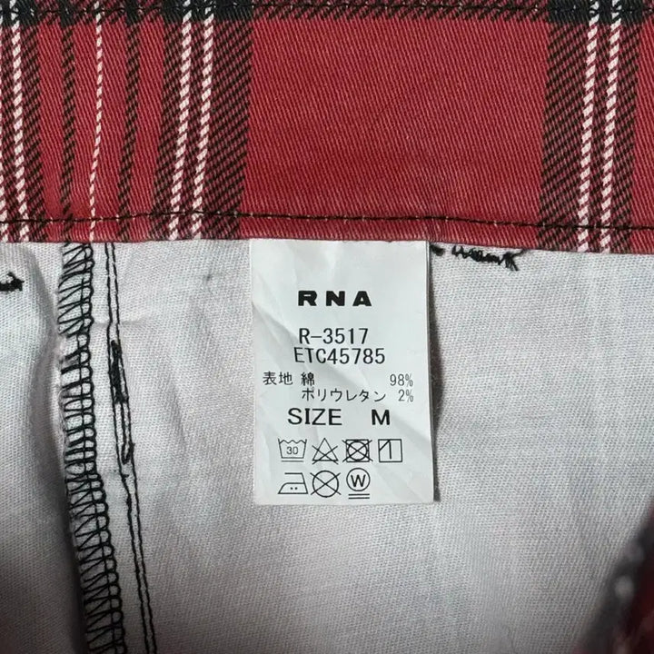 [SOLD OUT] 90s~00s 일본 RNA 펑크 본디지 스키니 타탄 체크 팬츠 M사이즈