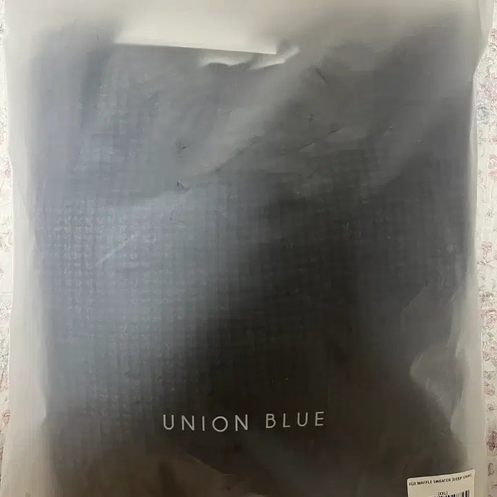 [BUNJANG] Union Blue Fox Waffle Sweater - Deep Gray / 유니온블루 폭스 와플 스웨터 딥그레이
