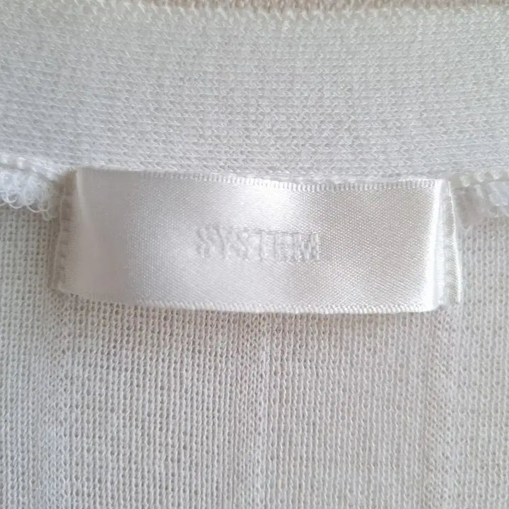 [BUNJANG] System White Knit Cardigan / 한섬 시스템 화이트 니트 가디건 7부