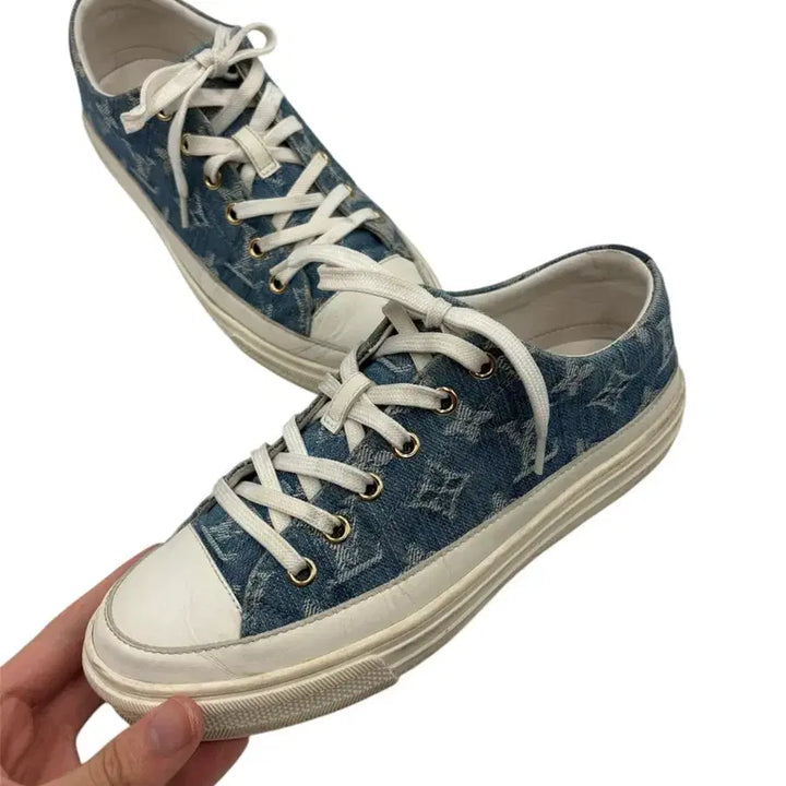 [BUNJANG] Louis Vuitton Denim Sneakers / [36] 루이비통 데님 스니커즈
